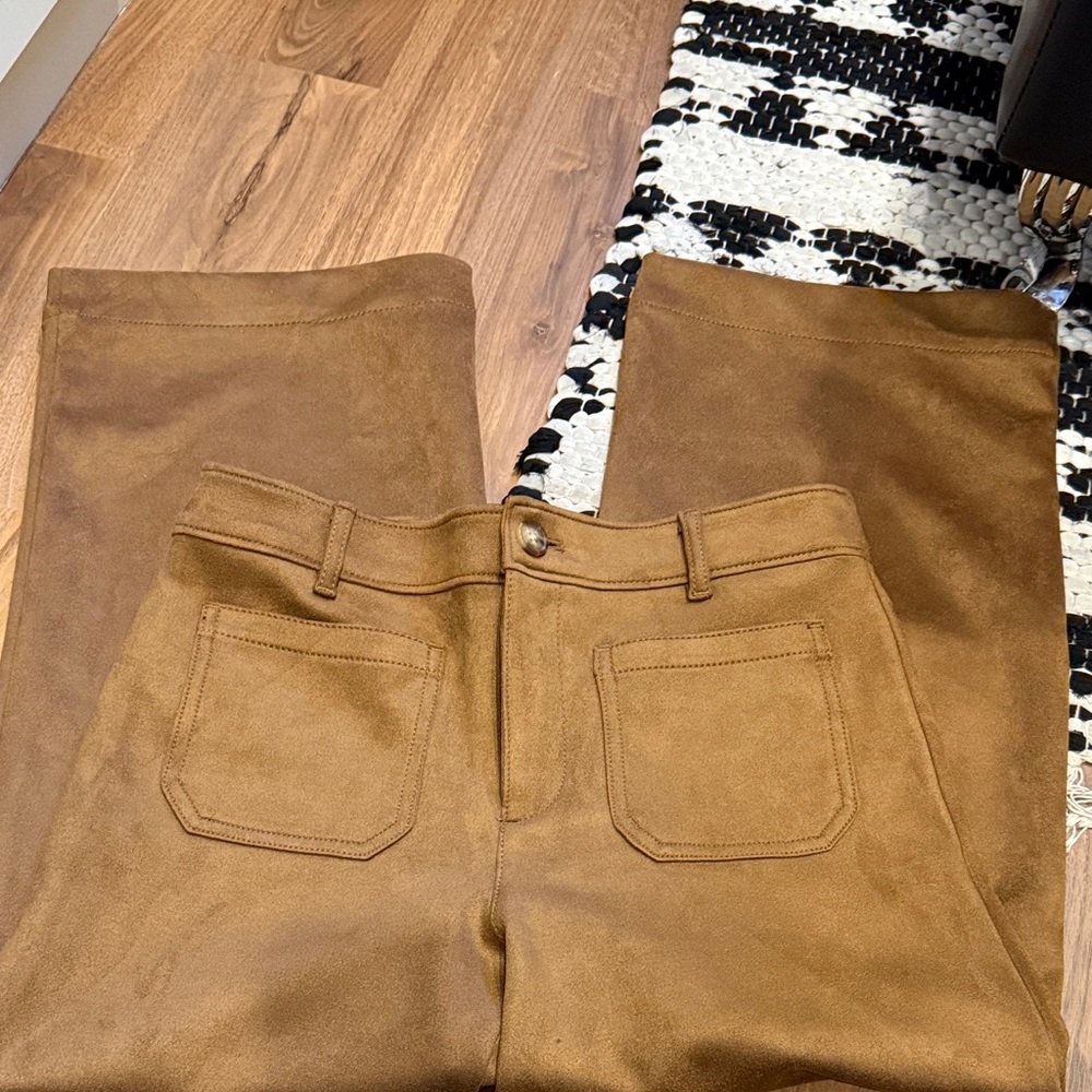 Women’s Loft Cognac Suede Pants
